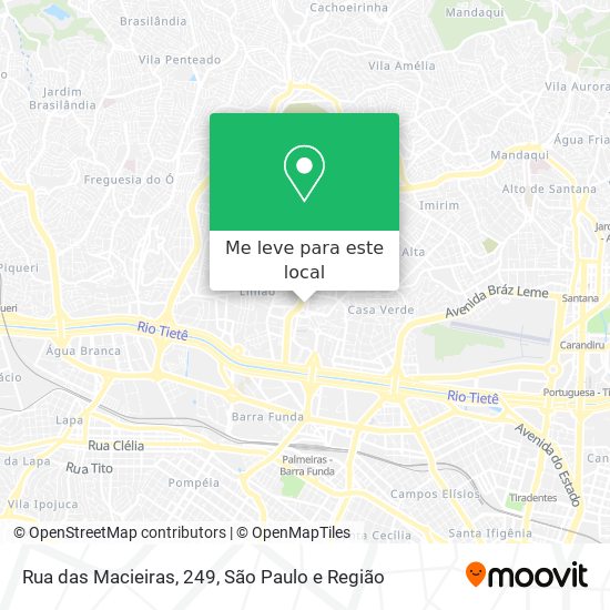 Rua das Macieiras, 249 mapa