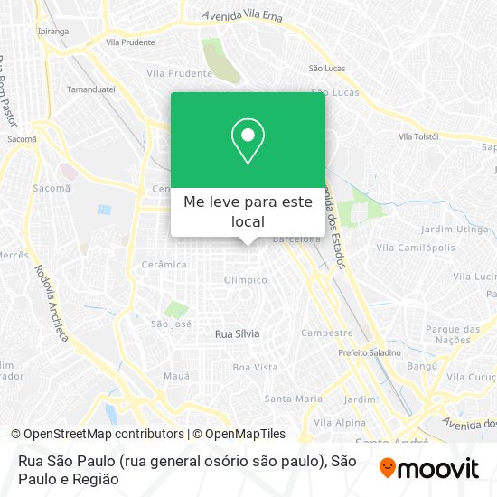 Rua São Paulo (rua general osório são paulo) mapa