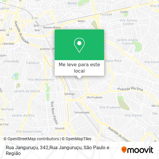 Rua Janguruçu, 342,Rua Janguruçu mapa