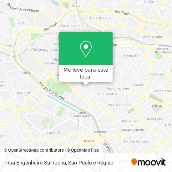 Rua Engenheiro Sá Rocha mapa