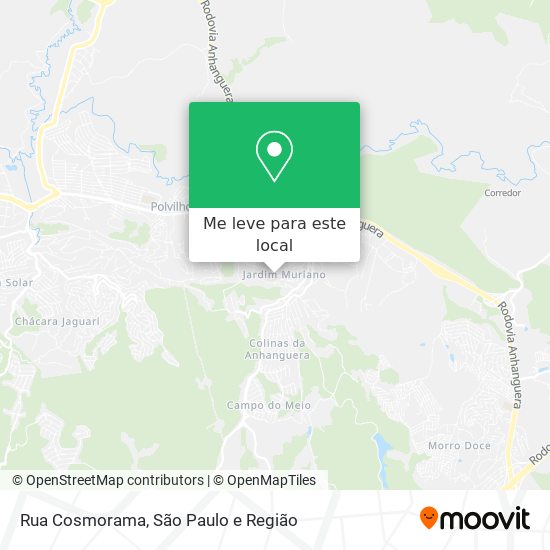 Rua Cosmorama mapa