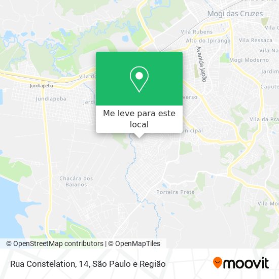 Rua Constelation, 14 mapa
