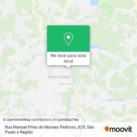 Rua Manoel Pires de Moraes Pedroso, 829 mapa