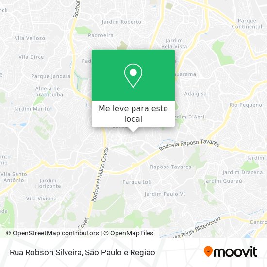 Rua Robson Silveira mapa