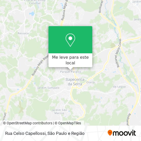 Rua Celso Capellossi mapa