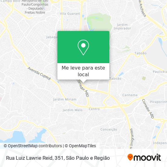 Rua Luiz Lawrie Reid, 351 mapa