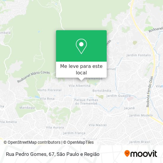 Rua Pedro Gomes, 67 mapa