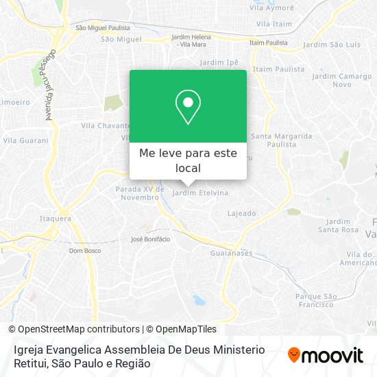 Igreja Evangelica Assembleia De Deus Ministerio Retitui mapa