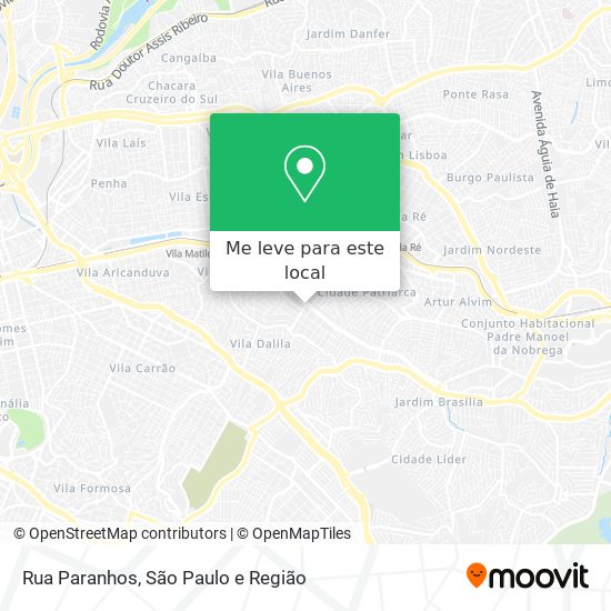 Rua Paranhos mapa