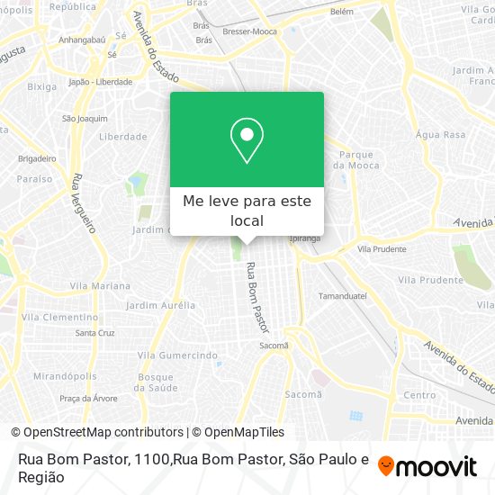 Rua Bom Pastor, 1100,Rua Bom Pastor mapa