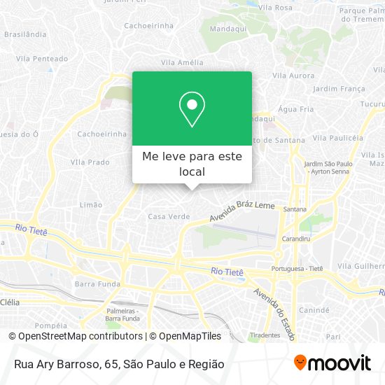 Rua Ary Barroso, 65 mapa