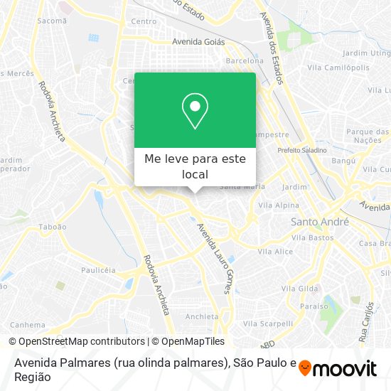 Avenida Palmares (rua olinda palmares) mapa