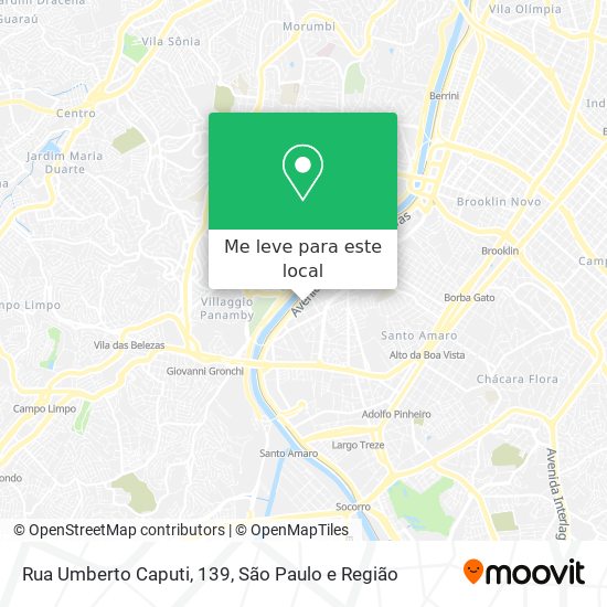 Rua Umberto Caputi, 139 mapa