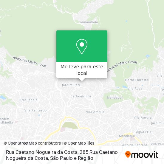 Rua Caetano Nogueira da Costa, 285,Rua Caetano Nogueira da Costa mapa