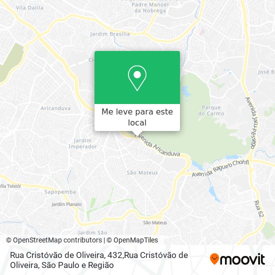 Rua Cristóvão de Oliveira, 432,Rua Cristóvão de Oliveira mapa