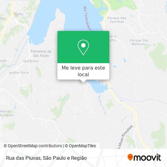 Rua das Piuvas mapa