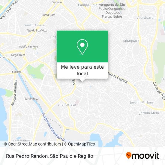 Rua Pedro Rendon mapa