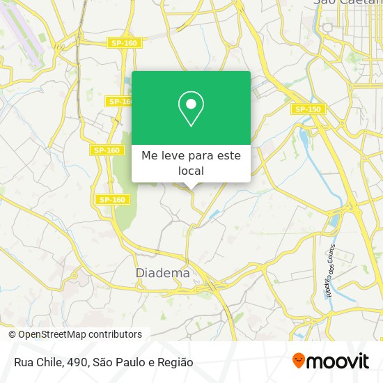 Rua Chile, 490 mapa