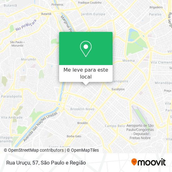 Rua Uruçu, 57 mapa