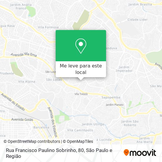 Rua Francisco Paulino Sobrinho, 80 mapa