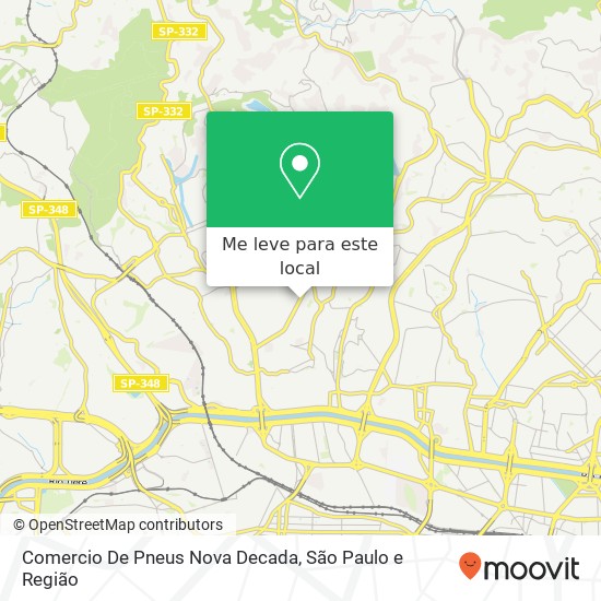 Comercio De Pneus Nova Decada, Avenida Ministro Petrônio Portela, 912 Freguesia do Ó São Paulo-SP 02802-120 mapa
