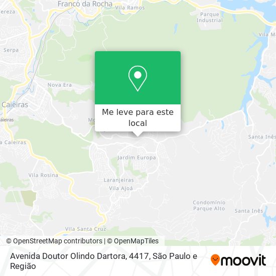 Avenida Doutor Olindo Dartora, 4417 mapa