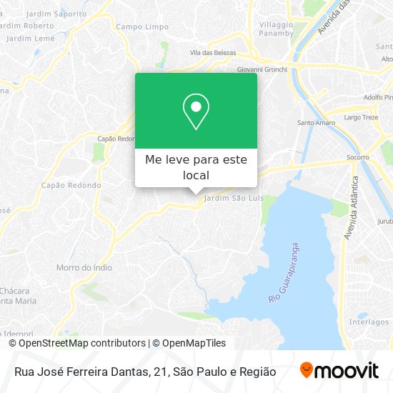 Rua José Ferreira Dantas, 21 mapa