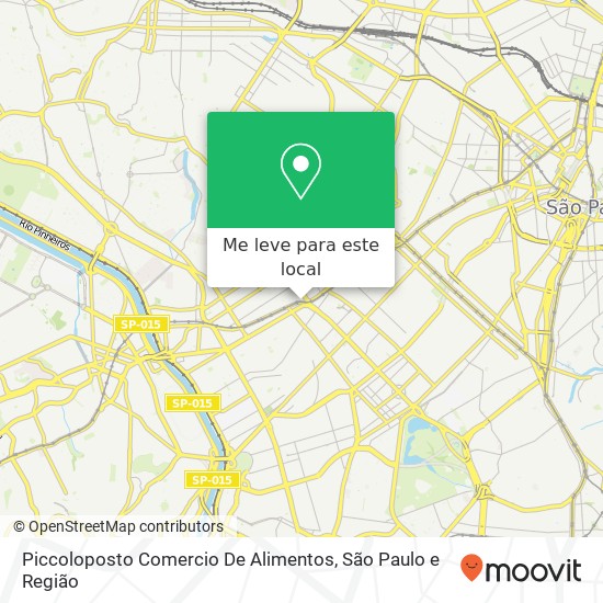 Piccoloposto Comercio De Alimentos, Rua Francisco Leitão, 16 Pinheiros São Paulo-SP 05414-020 mapa