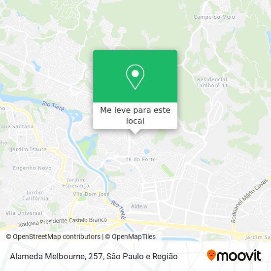 Alameda Melbourne, 257 mapa