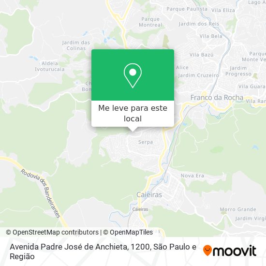 Avenida Padre José de Anchieta, 1200 mapa