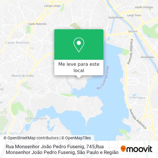 Rua Monsenhor João Pedro Fusenig, 745,Rua Monsenhor João Pedro Fusenig mapa