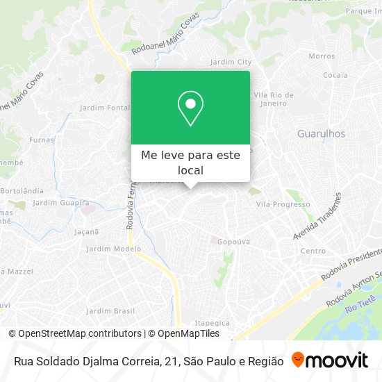 Rua Soldado Djalma Correia, 21 mapa