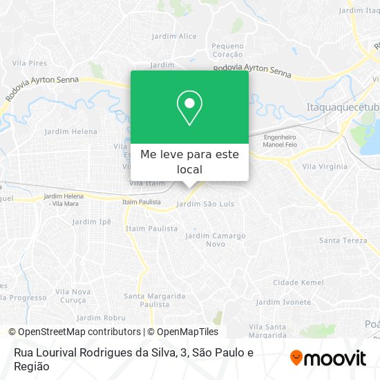 Rua Lourival Rodrigues da Silva, 3 mapa