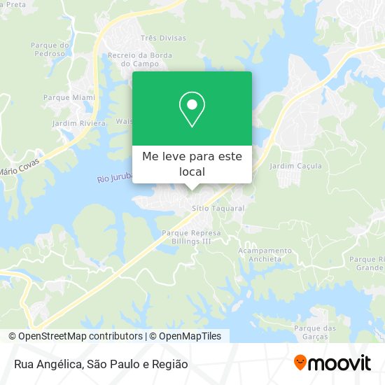 Rua Angélica mapa