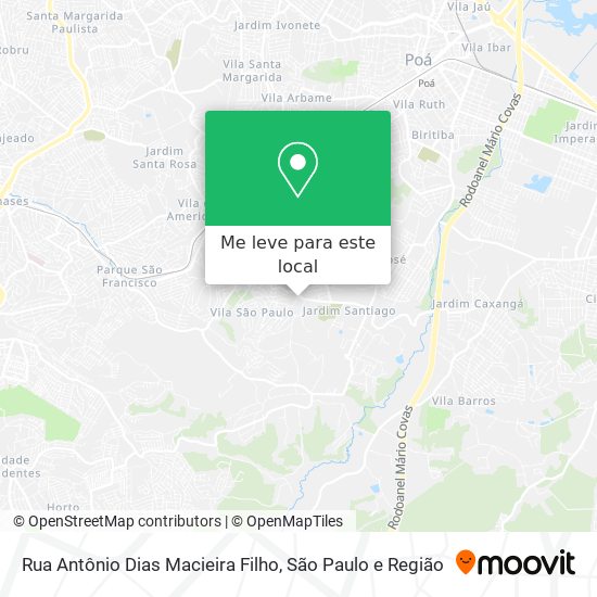 Rua Antônio Dias Macieira Filho mapa