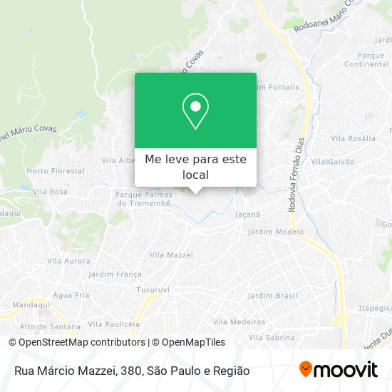 Rua Márcio Mazzei, 380 mapa