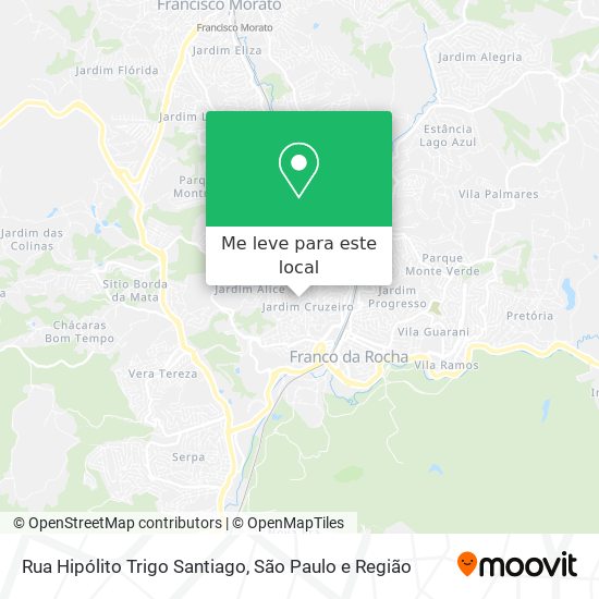 Rua Hipólito Trigo Santiago mapa