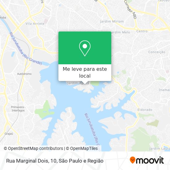 Rua Marginal Dois, 10 mapa