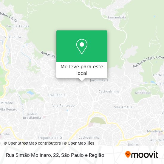 Rua Simão Molinaro, 22 mapa