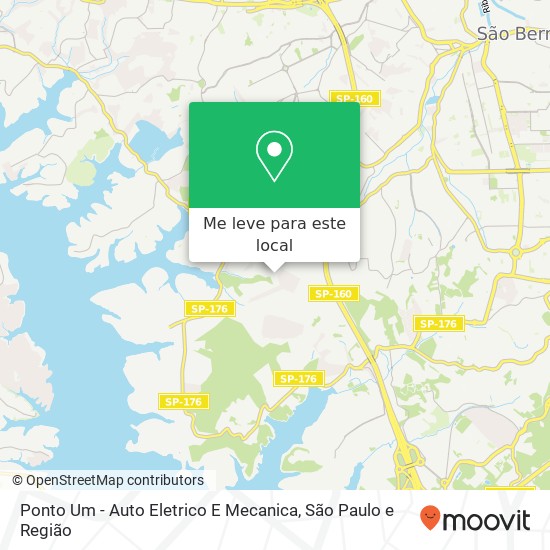 Ponto Um - Auto Eletrico E Mecanica, Avenida Afrânio Peixoto, 89 Eldorado Diadema-SP 09971-360 mapa