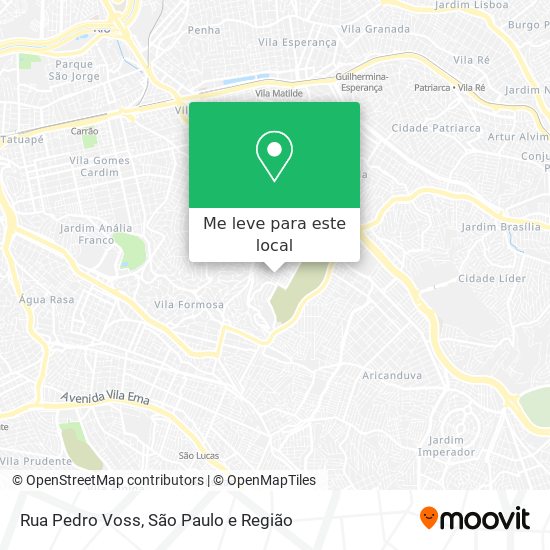Rua Pedro Voss mapa