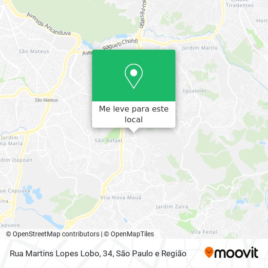Rua Martins Lopes Lobo, 34 mapa