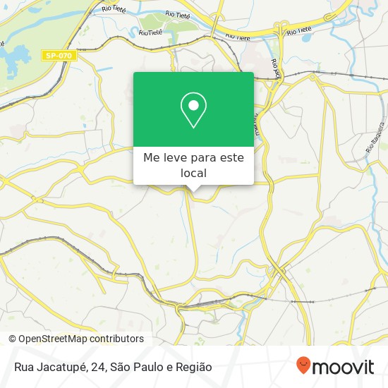 Rua Jacatupé, 24, Vila Jacuí São Paulo-SP mapa