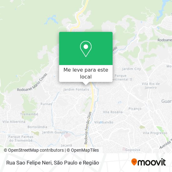Rua Sao Felipe Neri mapa