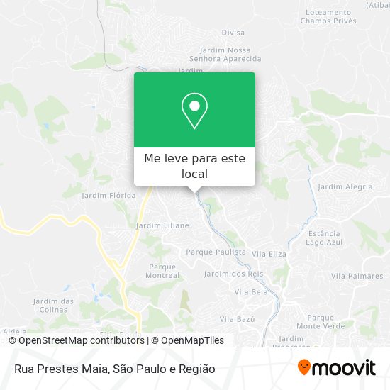 Rua Prestes Maia mapa