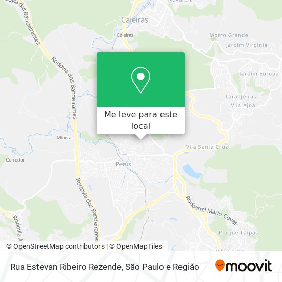 Rua Estevan Ribeiro Rezende mapa