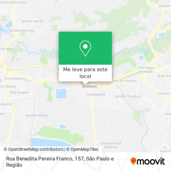 Rua Benedita Pereira Franco, 157 mapa
