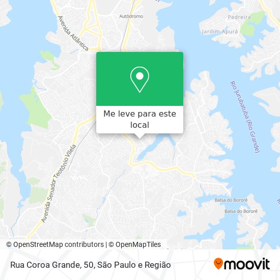 Rua Coroa Grande, 50 mapa