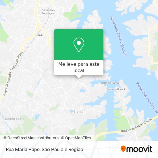 Rua Maria Pape mapa