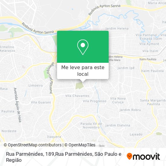 Rua Parmênides, 189,Rua Parmênides mapa